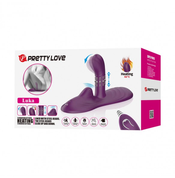 Pretty Love - Nodding Heating Bead Thrusting Vibrator (Wireless Remote - Chargeable) Pretty Love - Nodding Heating Bead Thrusting Vibrator (Wireless Remote - Chargeable)